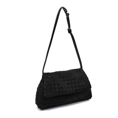 Faux Suede Salem Black Bag - 606River