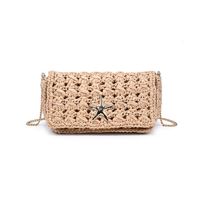 Natural Straw Starfish Crossbody Bag - 606River