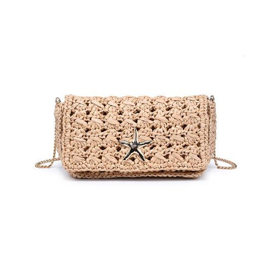Natural Straw Starfish Crossbody Bag - 606River