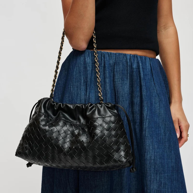 Black Vegan Leather Sawyer Bag - 606River
