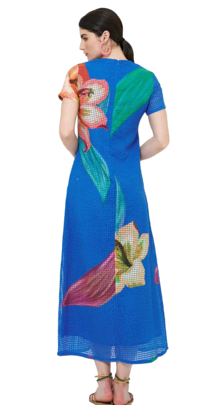 Oliphant Hibiscus Flower Maxi Dress - 606River