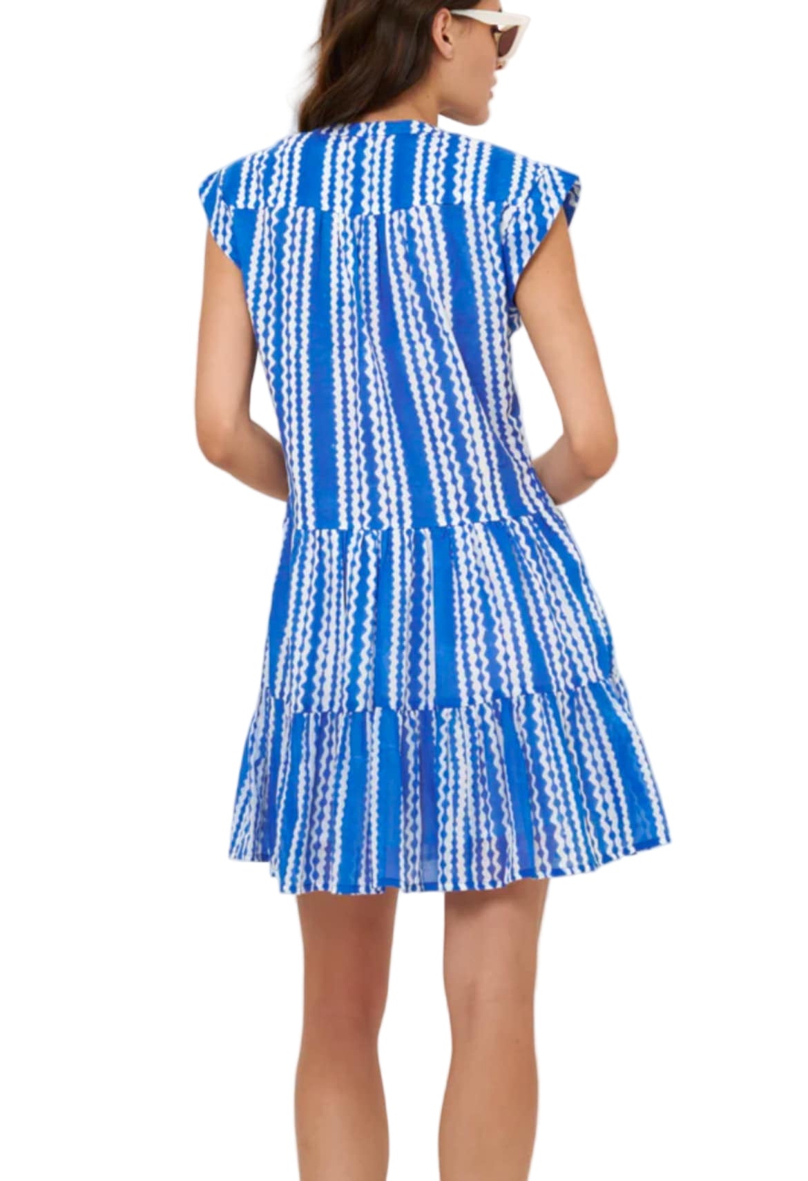 Oliphant Ziggy Blue Cotton Summer Dress - 606River