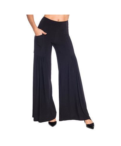 Non Wrinkle Fabric Pull On Palazzo Pant P330 - 606River