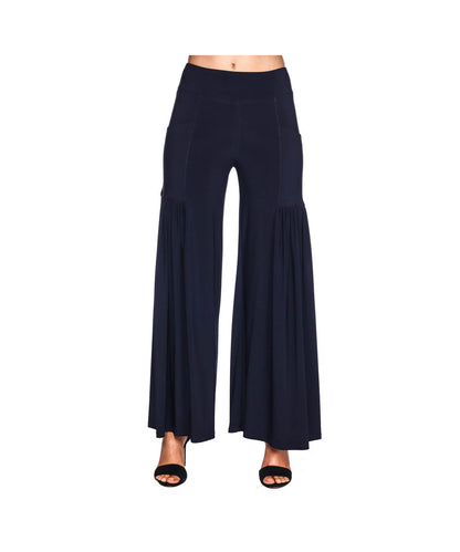 Non Wrinkle Fabric Pull On Palazzo Pant P330 - 606River