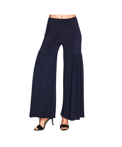 Non Wrinkle Fabric Pull On Palazzo Pant P330 - 606River