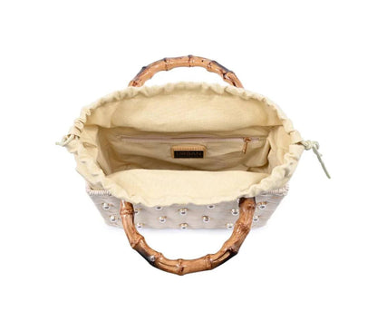 Natural Straw Bamboo Handle Bag - 606River