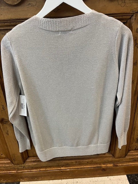 Suzy D Crossover Lurex Top