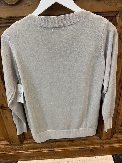 Suzy D Crossover Lurex Top