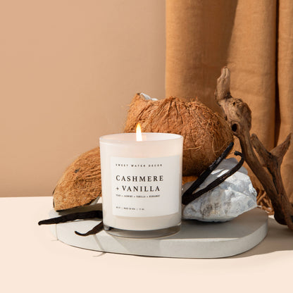 Cashmere and Vanilla 11 oz Soy Candle - Home Decor & Gifts - 606River