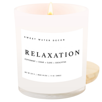 Relaxation 11 oz Soy Candle - Home Decor & Gifts - 606River