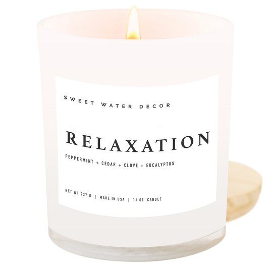 Relaxation 11 oz Soy Candle - Home Decor & Gifts - 606River