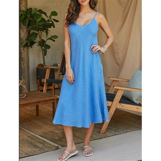 Milo Linen Maxi Linen Dress - 606River