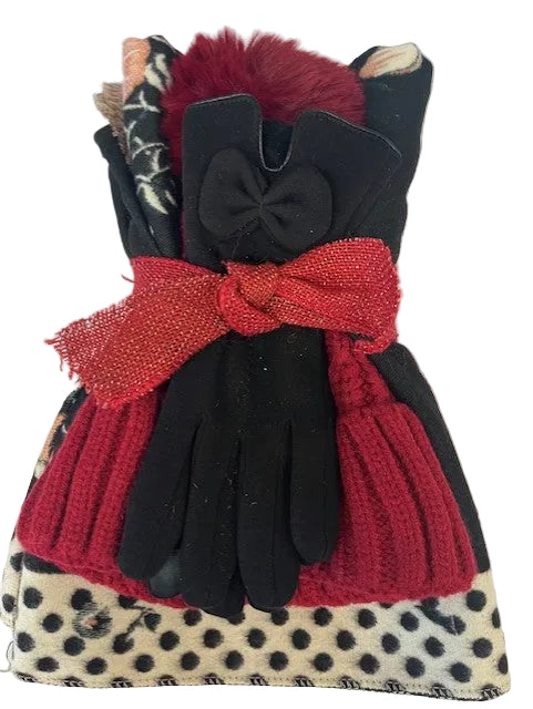 Hat, Scarf & Glove 3 piece Bundle Set - 606River
