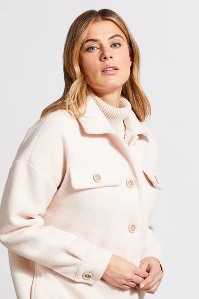 Boiled Wool Jacket with Pockets