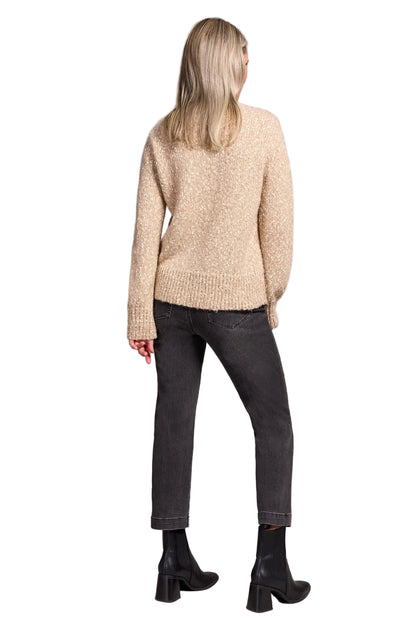 Subtle Sparkle Cream Sweater top