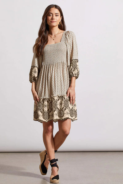 Hobo Style Dress With Embroidered Reversible style by Tribal