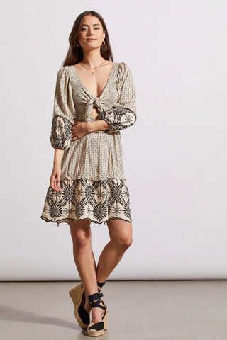 Hobo Style Dress With Embroidered Reversible style by Tribal