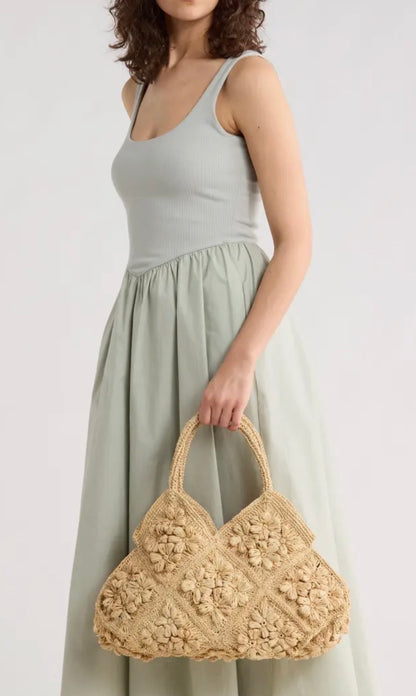 Natural Straw Beth Bag - 606River
