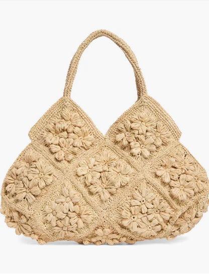 Natural Straw Beth Bag - 606River