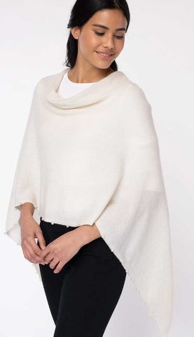 Cashmere Topper With Pearl Trim by Claudia Nicole Cashmere