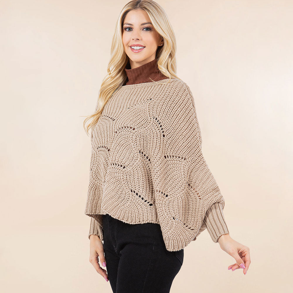 Wona Cable Poncho