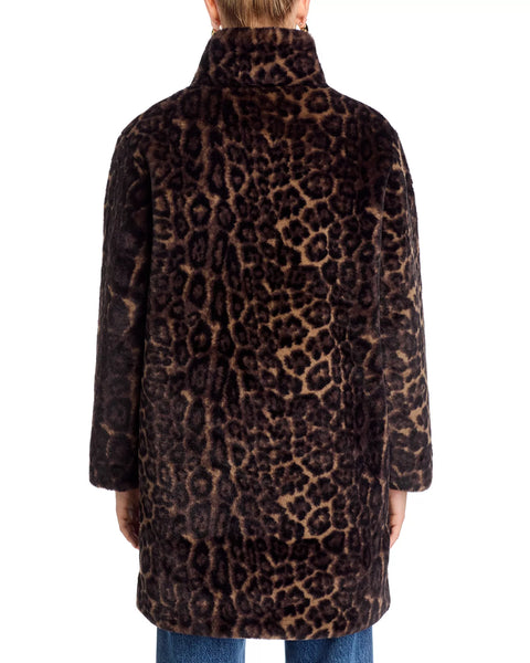 Love Token Zion Faux Fur Leopard Jacket