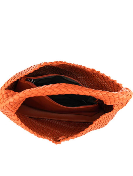 Hobo Woven Vegan Leather Weave Tote Bag - 606River