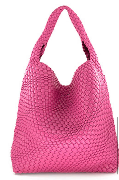 Hobo Woven Vegan Leather Weave Tote Bag - 606River