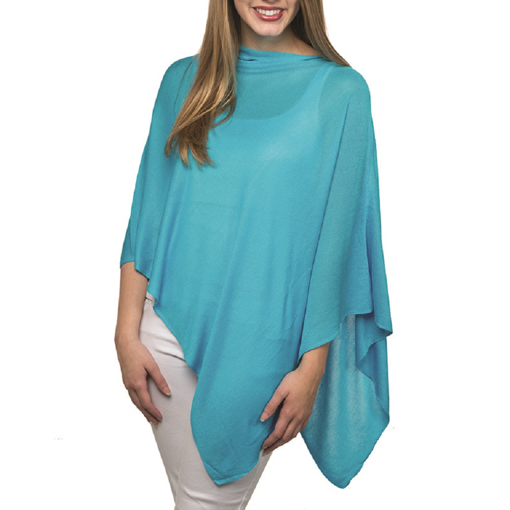 Organic bamboo fiber poncho cape topper - 606River