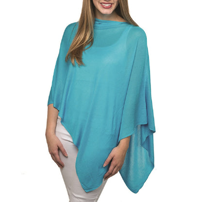 Organic bamboo fiber poncho cape topper - 606River