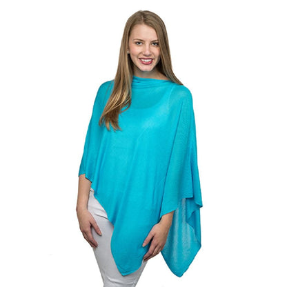 Organic bamboo fiber poncho cape topper - 606River