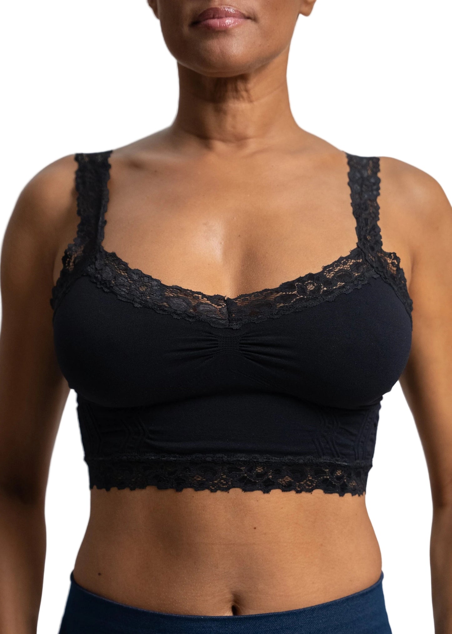 Elietian One Size Lace Trim Bralette - 606River